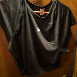 PINK Victoria's Secret Black Short Sleeve Tee
